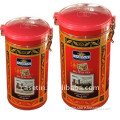 coffee tin can with metal clip and airtight lid Coffee tin box